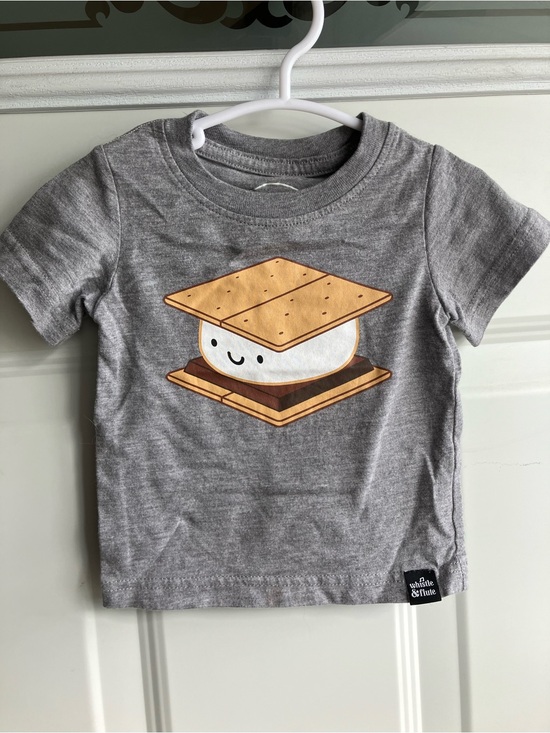Whistle & Flute Other - Whistle & flute grey s’mores tshirt 6-12 months